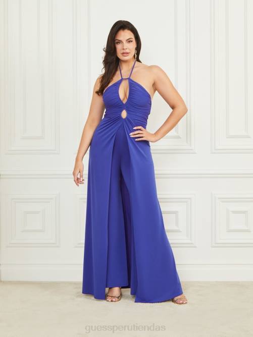 GUESS mono drapeado frida mujer 0P8X350 joya azul vestir