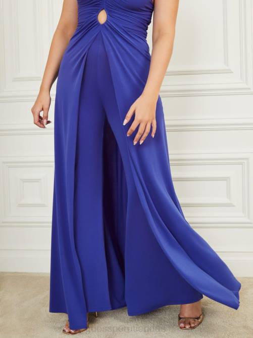GUESS mono drapeado frida mujer 0P8X350 joya azul vestir