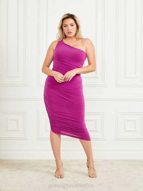 GUESS vestido al atardecer mujer 0P8X508 Flor violeta vestir