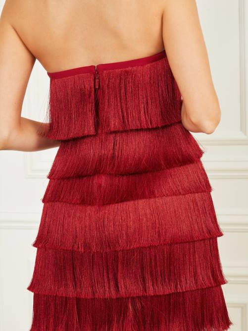 GUESS vestido charlston con flecos mujer 0P8X696 jubileo multi vestir