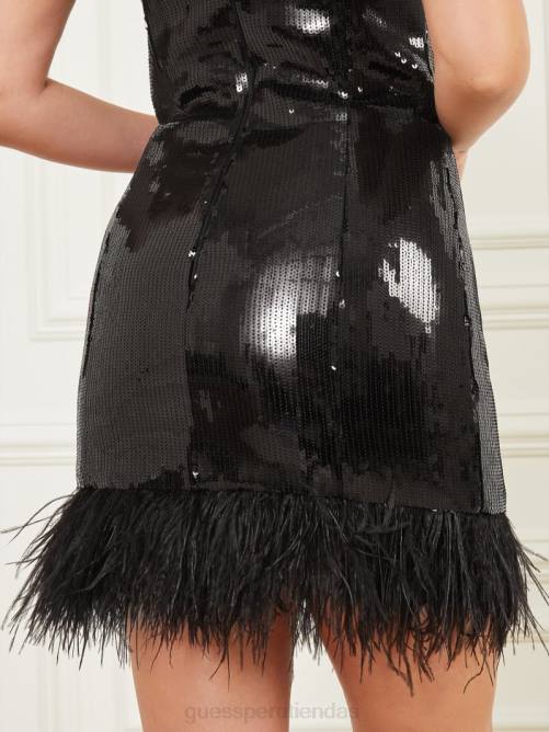 GUESS vestido corsé josephine mujer 0P8X390 negro vestir