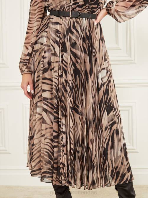 GUESS vestido de humo y espejos mujer 0P8X796 impresión de humo y espejos vestir