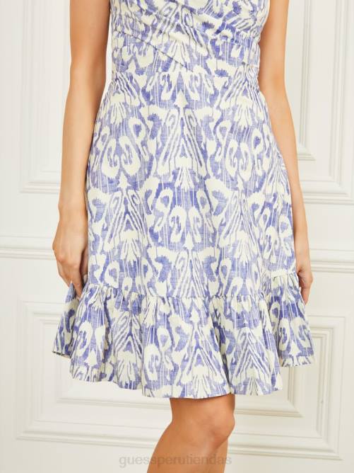 GUESS vestido de popelina cathal mujer 0P8X549 plano de sustancia vestir