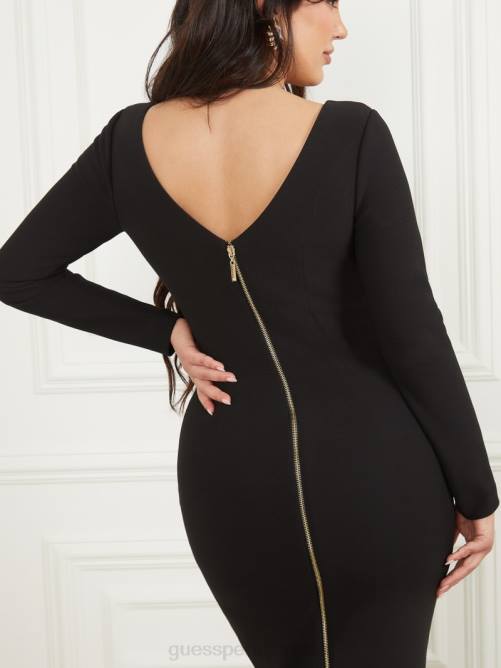 GUESS vestido lápiz mimi mujer 0P8X681 negro vestir