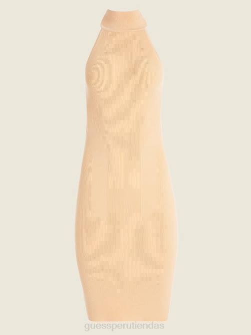 GUESS vestido suéter adley mujer 0P8X585 durazno silbante vestir