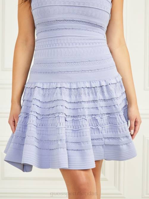 GUESS vestido suéter bethany mujer 0P8X617 polvo azul claro vestir