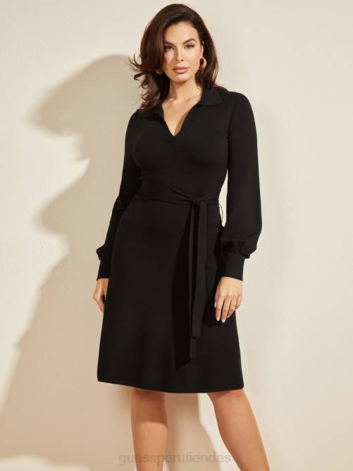 GUESS vestido suéter brooklyn mujer 0P8X847 negro vestir