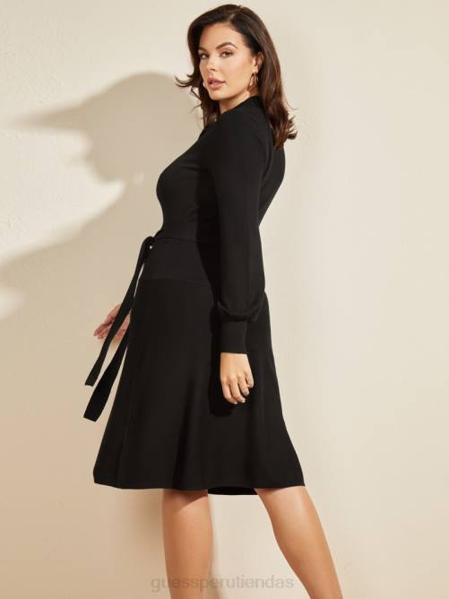 GUESS vestido suéter brooklyn mujer 0P8X847 negro vestir