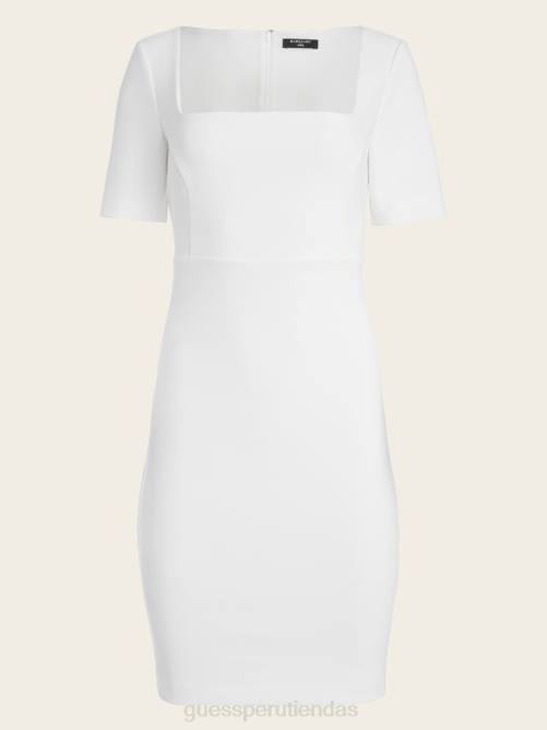 GUESS vestido victoriano mujer 0P8X528 perla pálida vestir