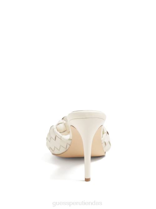 GUESS mules con tacón janna mujer 0P8X3446 Marfil calzado