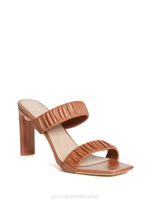 GUESS sandalia fruncida elena mujer 0P8X3432 almendra azucarada calzado