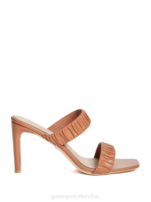 GUESS sandalia fruncida elena mujer 0P8X3432 almendra azucarada calzado