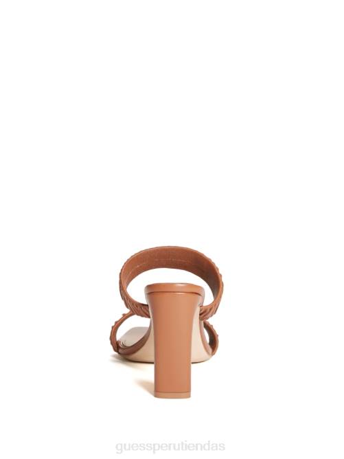 GUESS sandalia fruncida elena mujer 0P8X3432 almendra azucarada calzado