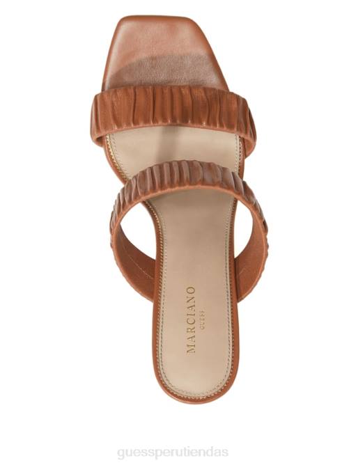 GUESS sandalia fruncida elena mujer 0P8X3432 almendra azucarada calzado