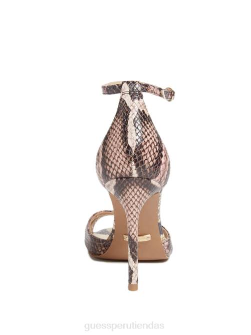 GUESS sandalia stiletto abiele de piel mujer 0P8X3442 rosa claro 680 calzado