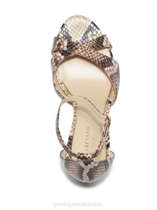 GUESS sandalia stiletto abiele de piel mujer 0P8X3442 rosa claro 680 calzado
