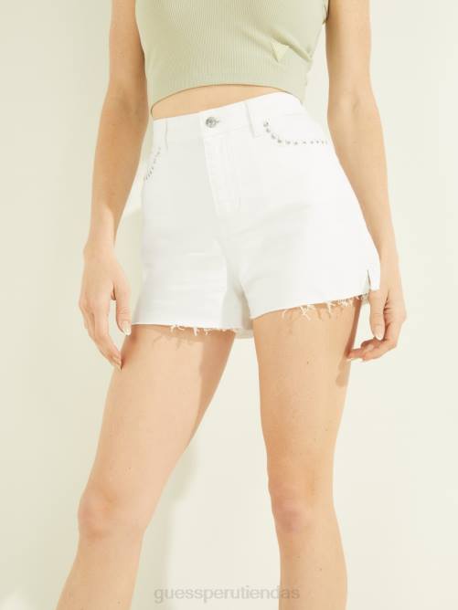 GUESS pantalones cortos claudia mujer 0P8X2162 tinte (amarillo) vestir