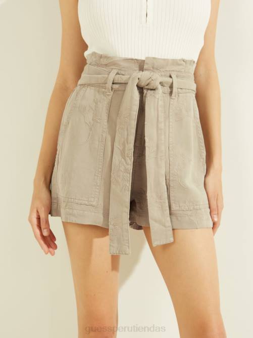 GUESS pantalones cortos de janna mujer 0P8X2178 arcilla de verano vestir