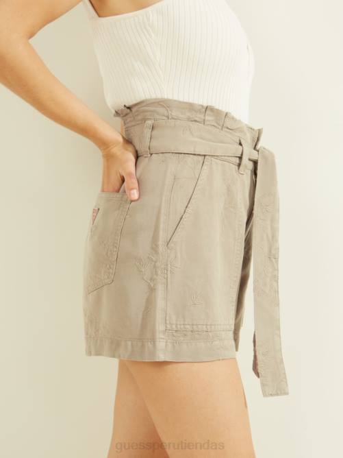 GUESS pantalones cortos de janna mujer 0P8X2178 arcilla de verano vestir