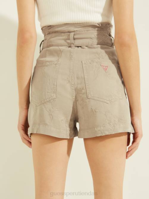 GUESS pantalones cortos de janna mujer 0P8X2178 arcilla de verano vestir