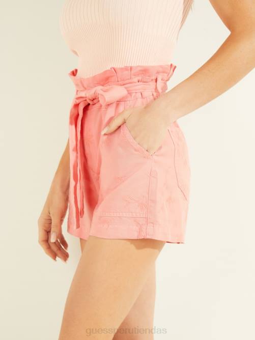 GUESS pantalones cortos de janna mujer 0P8X2189 primer rubor rosa vestir