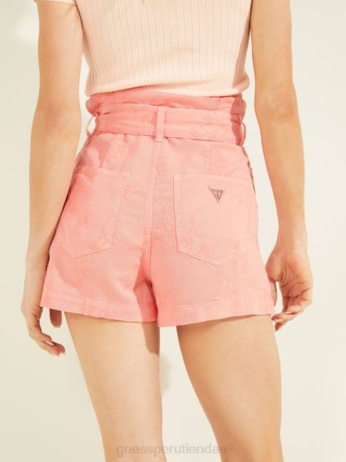 GUESS pantalones cortos de janna mujer 0P8X2189 primer rubor rosa vestir