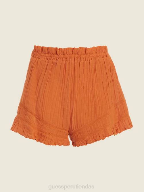GUESS pantalones cortos de lentes mujer 0P8X2248 resplandor dorado multi vestir