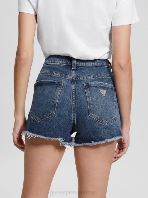 GUESS pantalones cortos de mamá mujer 0P8X82 paisaje de ensueño azul vestir