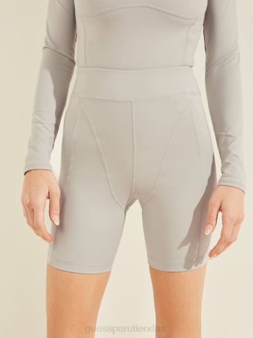 GUESS pantalones cortos de motociclista chelsea mujer 0P8X2522 ultra gris vestir