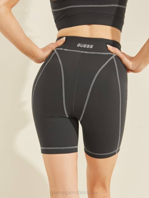 GUESS pantalones cortos de motociclista chelsea mujer 0P8X2532 gris grafito azul vestir