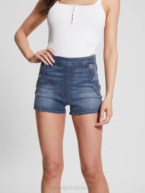 GUESS pantalones cortos janae mujer 0P8X57 Egeo vestir