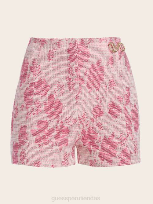 GUESS pantalones cortos tejidos avah mujer 0P8X2066 ola rosa de primavera vestir