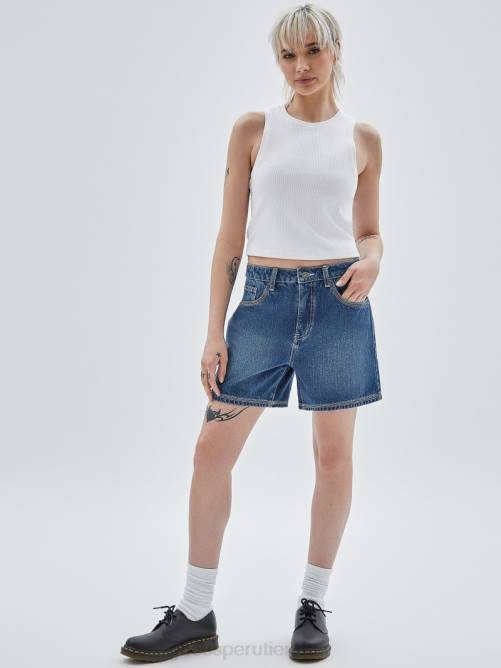 GUESS shorts boyfriend kit originals mujer 0P8X166 ir a un lavado medio más suave vestir