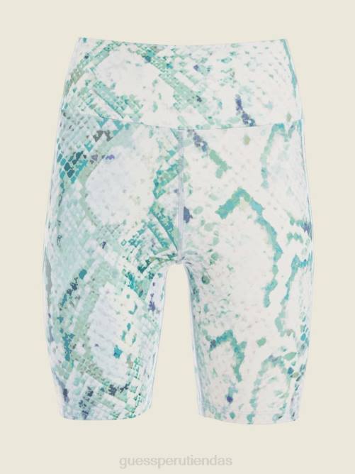 GUESS shorts ciclistas collyn python active mujer 0P8X2392 pitón moderno esmeralda com vestir