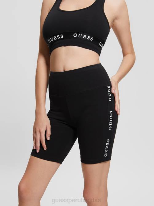 GUESS shorts ciclistas eco aline con cinta del logo mujer 0P8X2291 negro vestir