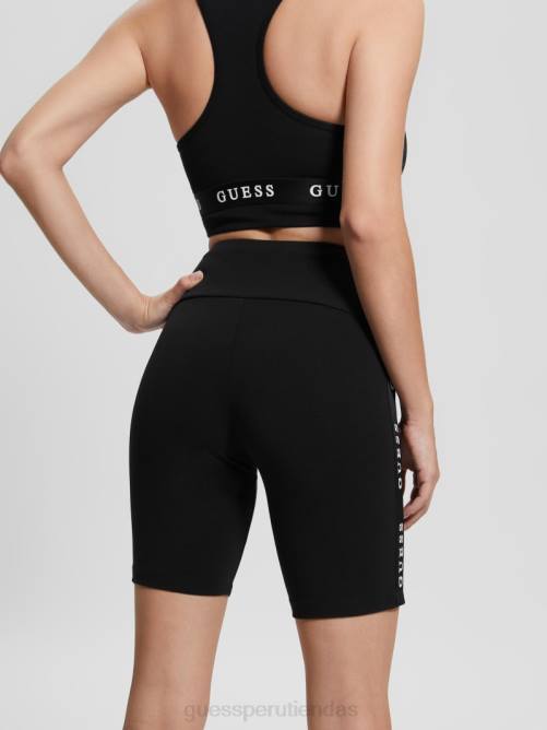 GUESS shorts ciclistas eco aline con cinta del logo mujer 0P8X2291 negro vestir