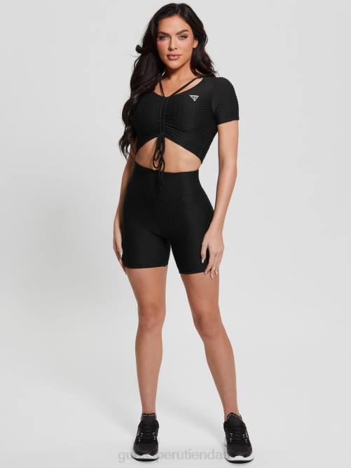 GUESS shorts ciclistas ecológicos delma mujer 0P8X2089 negro vestir