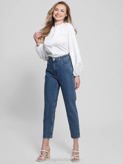 GUESS blusa tejida tina mujer 0P8X1302 blanco puro vestir