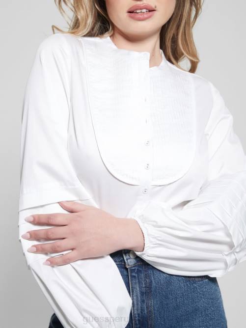 GUESS blusa tejida tina mujer 0P8X1302 blanco puro vestir