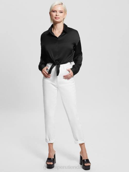GUESS camisa eco arco jun mujer 0P8X1007 negro vestir