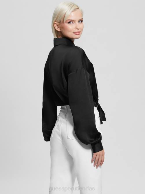 GUESS camisa eco arco jun mujer 0P8X1007 negro vestir