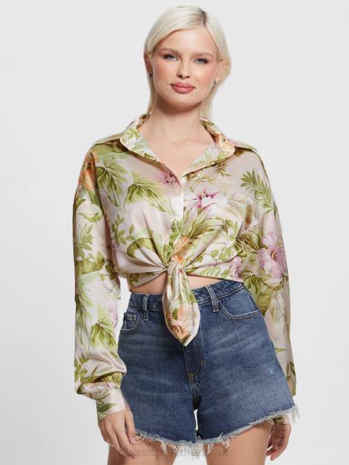 GUESS camisa eco arco jun mujer 0P8X1197 hibisco reliquia vestir
