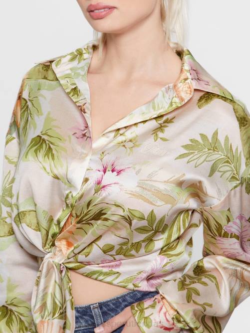 GUESS camisa eco arco jun mujer 0P8X1197 hibisco reliquia vestir