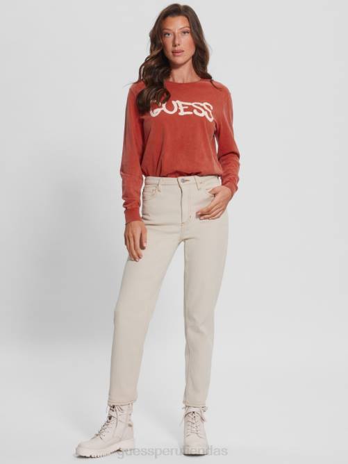 GUESS camiseta de niña globo mujer 0P8X1400 rojo ardiente vestir