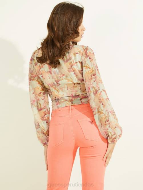GUESS edwige superior mujer 0P8X1678 impresión miraflores vestir