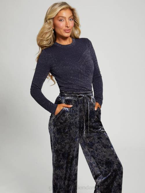 GUESS kaeli superior mujer 0P8X1416 mezcla brillante azul oscuro vestir