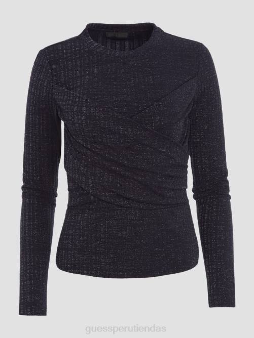GUESS kaeli superior mujer 0P8X1416 mezcla brillante azul oscuro vestir