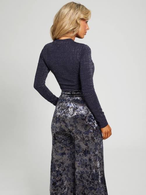 GUESS kaeli superior mujer 0P8X1416 mezcla brillante azul oscuro vestir