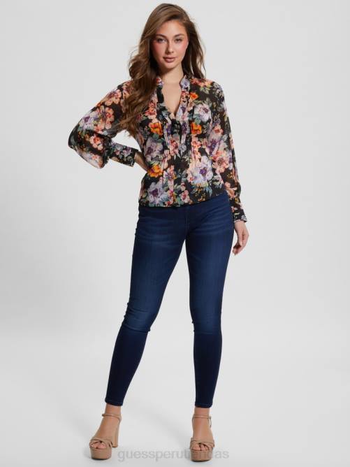 GUESS top de manga larga eco monica de gasa mujer 0P8X1242 ciaobella vestir