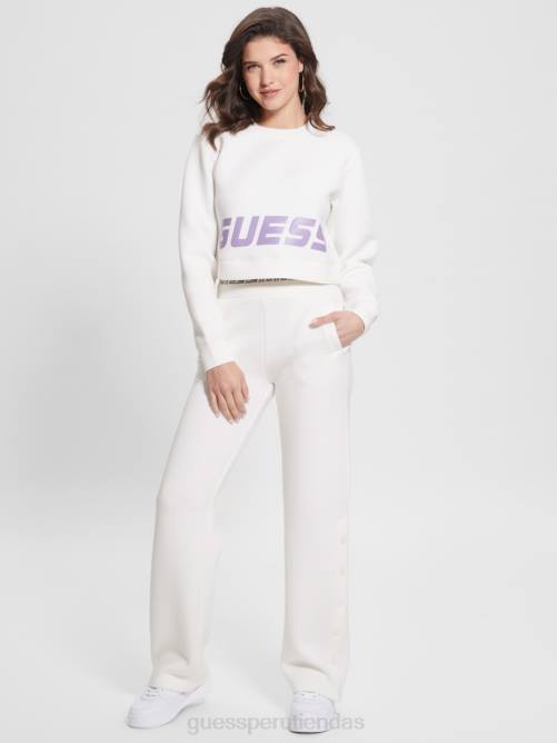 GUESS sudadera eco aletha scuba-knit active mujer 0P8X2465 sal del océano vestir